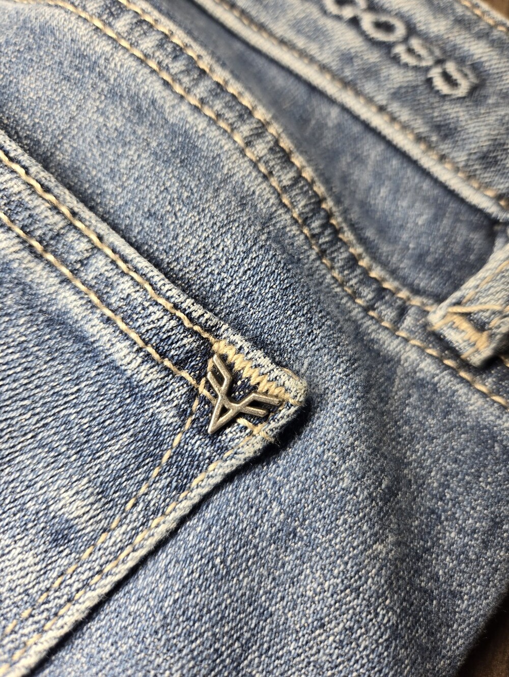 Vigoss Jagger Skinny Medium‑Wash Distressed Jeans Women’s Size 28 - Picture 10 of 16